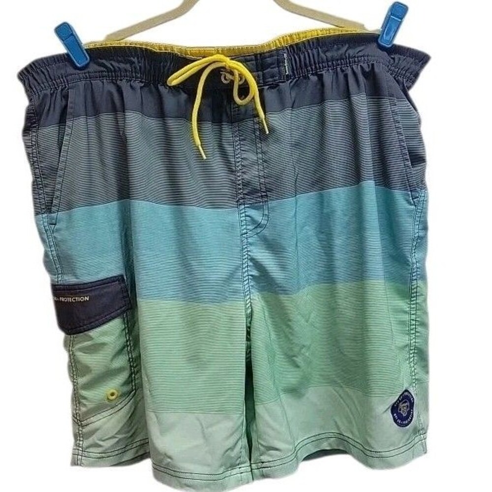 Vtg Banana Boat Men's Swimming Shorts UPF 50+‎ Size XXL Fast Dry Y2k